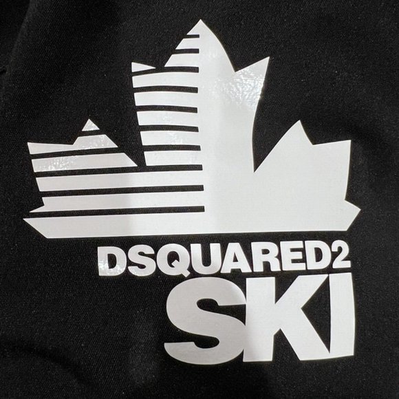 DSQUARED2 Mens Fitted Biker Style Ski Jacket Black Sz 50/L S71AN0204 S5331 - Picture 16 of 16